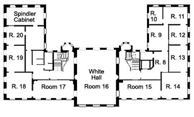 Picture: Plan of Fantaisie Palace (first floor)